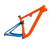 Générique Arrivée Compatible avec Le Cadre VTT Tout Suspendu en Carbone Trifox Trail Pro léger(Orange Blue,17 inch (165-175cm))