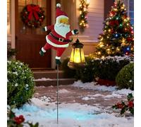 Générique Arrosoir Lumineux Solaire Extérieur avec Père Noël,éTanche LED Lampes Solaires Exterieures Jardin, Deco Noel Lampes LED pour Deco Noel,Jardin,Chemin, Cour Et Terrasse (B)