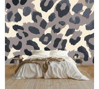 Générique Art Abstrait Papier Peint Imprimé Léopard Dégradé Tapisserie Photo Peinture Murale, 250 x 175 cm Papier Peint Intissé Fresque pour Salon Chambre Toile Fond TV
