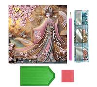 Générique Art du Strass,avec Pinceau pour Décoration Esthétique | Kit de strass pour décoration murale,pour Décoration d'Intérieur, Chambre à Coucher, Salon, Mur, Anniversaire, Fêtes, Détente et