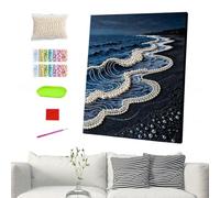 Générique Art En Perles Ornements Strass 5D Faits Main Plage Lever Du