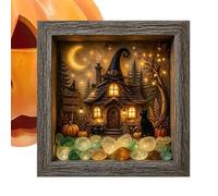 Générique Art Encadré Halloween Set Bureau Boîte Souvenirs LED