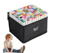 Générique Art Marker Set, Fine Point and Brush Tip Sketch Pens, Vibrant Coloring Markers for Kids and Teens, Perfect for Easter Basket Stuffers, Creative Book Taking and Art Projects