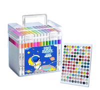 Générique Art Markers - Acrylic Paint Pens, Hand Lettering Marker | 120 Colors Quick Drying Art Pens | Compact Acrylic Markers For Rock Painting Kids Adults Sketching Drawing Craft Classroom School