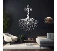 Générique Art Mural en métal avec Croix d'arbre de Vie, Art Mural chrétien Moderne, décoration d'œuvre d'art en métal avec Arbre de Vie, Sculpture décorative pour Salon, Chambre à Coucher, couloi