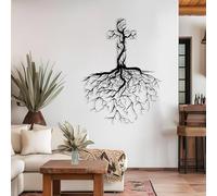 Générique Art Mural en métal avec Croix d'arbre de Vie, Art Mural chrétien Moderne, décoration d'œuvre d'art en métal avec Arbre de Vie, Sculpture décorative pour Salon, Chambre à Coucher, couloi