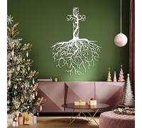 Générique Art Mural en métal avec Croix d'arbre de Vie, Art Mural chrétien Moderne, décoration d'œuvre d'art en métal avec Arbre de Vie, Sculpture décorative pour Salon, Chambre à Coucher, couloi