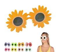 Générique Art the Clown Sunflower Glasses, Terrifier Cosplay Decorative Yellow Eyewear for Adult Halloween Costume (Orange)