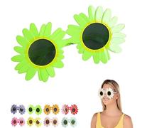 Générique Art the Clown Sunflower Glasses, Terrifier Cosplay Decorative Yellow Eyewear for Adult Halloween Costume (Green)