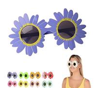 Générique Art the Clown Sunflower Glasses, Terrifier Cosplay Decorative Yellow Eyewear for Adult Halloween Costume (Purple)