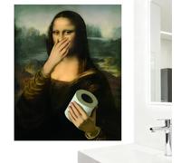 Générique Arte Da Parete Per Bagno Divertente,Decorazione Toilette Vintage | Poster Per Decorazione Parete Bagno,Per Appartamento Hotel Casa Toilette Ristorante Area Vanità Casa Al Mare