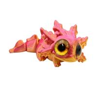 Générique Articulated Axolotl Figurines - 3D Printed Salamander with Big Eyes | 3D Printed Fidget Figurine for Holiday Birthday Gift Home School Desk Workplace Party Decoration