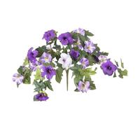 Générique Artificial Morning Glory Flowers | PP+PU+Polyester, 140g, 65x40cm | Faux Petunia Plant for Outdoor Hanging | Realistic Silk Flowers for Balcony Garden Decor