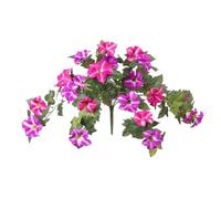 Générique Artificial Morning Glory Flowers | PP+PU+Polyester, 140g, 65x40cm | Faux Petunia Plant for Outdoor Hanging | Realistic Silk Flowers for Balcony Garden Decor