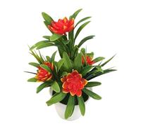 Générique Artificial Pot Flowers, Faux Potted Plants Made of Soft PVC, No-Water Realistic Bonsai Decor for Indoor Use, Coffee Table, Kitchen, Shelf, Bathroom, Dining Room