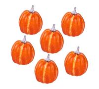 Générique Artificial Pumpkin Set - 6 Pack Foam Fall Decor Harvest Ornament