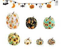 Générique Artificial Pumpkins - Fabric Assorted Pumpkins Centerpiece Decor