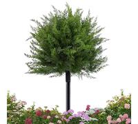 Générique Artificial Topiary - UV Resistant Faux Plant Topiary with Ground Spike, Decorative Faux Plant Tree for Indoor Outdoor Garden Porch Patio Yard Deck | Greenery Decor for Home Landscaping Use