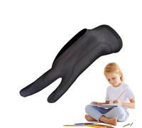 Générique Artist Glove - 2 Pieces Reduces Friction Right Left Hand Accessories | Two-Finger Graphic Tablet Drawing Glove For Painting Crafting Paper Sketching Beginners Students