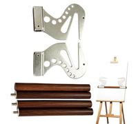 Générique Artist Hand Support Bridge, 2-Piece Portable Metal Stand, Professional Hand Stabilizer, Tool for Sketching and Fine Detail, Sturdy Bridge for Artists in Classroom Or Home Studio