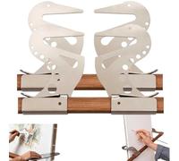 Générique Artist Hand Support Bridge,Adjustable Easel Hand Rest Support Bar,Metal Wrist Rest Stand with Self-Locking Gravitys Design, Adjustable Height Angl,for Canvas, Drawing Board, Sketching