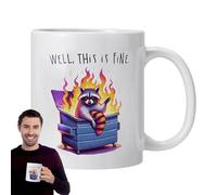 Générique Artistic Coffee Mug - Stoneware Hot Cup, Tea Cups with 350ml Capacity, Stylish Mug for Morning Coffee, Home Mugs, Drink Cup for Parties, Work Breaks and Travel Use