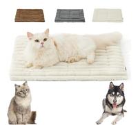 Générique Asolla Cat Bed -Self Warming Pet Bed, Self Warming Pet Mat, Mat-Soft Washable Scratch-Resistant Reflects Body Heat, Body Heat Warm Thermal Pad Crate Blanket for All Pets (White,X-Large)
