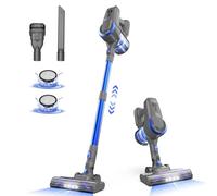 Générique Aspirateur Balai sans Fil, Aspirateur sans Fil, 6 en 1 Aspirateur Puissant Aspirateur sans Fil Puissant 50 Minutes d'Autonomie, Brosse LED, Aspirateur Balai pour Tapis Sols Poils d'animaux