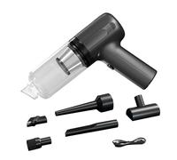 Générique Aspirateur de Voiture,Dépoussiéreur Portable Rechargeable | Aspirateur Compact Puissant pour Petites Voitures | Bureau Canapé Clavier PC Maison Poils d'animaux Tapis Tableau De