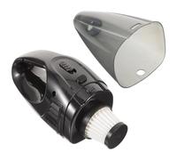 Générique Aspirateur de Voiture sans Fil 12 V Puissant Collecteur de Poussière Humide et Sèche Bac Transparent Noir Portable et Rechargeable pour Nettoyage Auto Facile