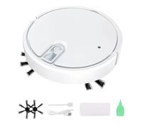 Générique Aspirateur Robot, Fonction de Recharge Automatique, 25 x 25 x 6 cm, aspirateur à Balayage Intelligent, Robot de Nettoyage de Sol, Faible Bruit, pour sols en Bois, carrelage, marbre