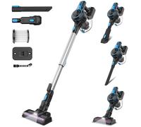 Générique Aspirateur sans Fil, Aspirateur Balai sans Fil Puissant 20000pa, 45Min Autonomie, Batterie Amovible, Capacité 1.2L, 6 en 1 Aspirateur sans Sac pour Tapis Poils Animaux Sol Dur Voiture