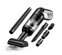 Générique Aspirateur sans Fil pour Voiture - Dépoussiéreur Électrique À Main avec Lampe LED - Aspirateur Rechargeable sans Fil - pour Chambre Appartement Tissus Ameublement Automobile Maison