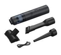 Générique Aspirateur Voiture sans Fil 200W 19000PA Cyclone Multi-étages Brosse Longue Amovible ABS 470g pour Tapis, Sièges Auto Nettoyage Maison/Voiture Autonomie Prolongée 5.5x25cm Kit 5 Accessoires