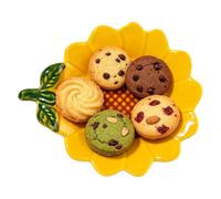 Générique Assiette à Légumes Vaisselle en Céramique Décorative Éclatante | bol avec couvercle pour Desserts Petit-Déjeuner Collations Salade Fête de Crémaillère Dîner de