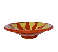 Générique Assiette à Mezzé en Mélaminé, 12,5 cm, Rouge et Jaune, Lot de 6