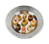 Générique Assiette En Acier Inoxydable - Assiete De Service, Assiette À Dîner, Vaisselle, Assiete Pour En Acier Inoxydable Idéal Pour Amis, Les Étudiants, Les Adultes, La Maison, L'intérieur, La C