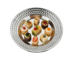 Générique Assiette En Acier Inoxydable - Assiete De Service, Assiette À Dîner, Vaisselle, Assiete Pour En Acier Inoxydable Idéal Pour Amis, Les Étudiants, Les Adultes, La Maison, L'intérieur, La C