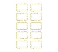 Générique Assiettes de service de célébration en papier aspect or blanc | surface d ' assiette de 13 x 8, 9 po, 10 pièces pour pâtisseries, lignes de buffet, présentation de dîner en