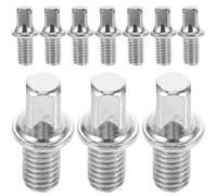 Générique Assortiment de Vis Double Filetage Argentées 10pcs pour Tambour Serré et Axe de Pédale, pour Batteurs Amateurs