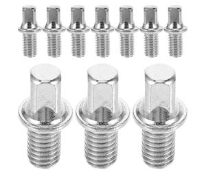 Générique Assortiment de Vis Double Filetage Argentées 10pcs pour Tambour Serré et Axe de Pédale, pour Batteurs Amateurs