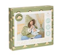 Atmosphera Sweat plaid à capuche Dino – Vert – Enfant – G
