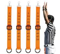 Générique Attache Chaîne Arbitre Football,4 Accessoires Sportifs de Ballon | Marqueurs Terrain Football Nylon | pour Lycées, Collèges, Associations, Ligues et