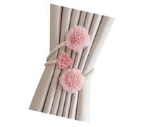 Générique Attache-Rideaux Flexible en Forme de Fleur Artificielle, Facile à Utiliser, sans Outil. Clip de Fixation pour Rideaux à Motif Floral (Rose).