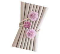 Générique Attache-Rideaux Souple en Forme de Fleur Artificielle, Facile à Utiliser, sans Outil. Clip de Fixation pour Rideaux à Motif Floral (Violet).