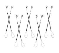 Générique Attache Stylo Noir 10 Pièces Cordon Extensible pour Stylet à Écran Tactile, Dragonne Anti-Perte en Plastique et Silicone pour Professionnels et Étudiants
