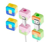 Générique Attaches Câbles Magnétiques | Organisateur pour Fils De | 6 Pièces Attaches Câbles De Chargeur De Téléphone De | pour Maison École Appartement Université Dortoir Table De Che