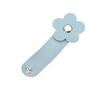 Générique Attaches de câble en Forme d ' Attaches de Cordon, pour écouteurs et câbles, Enrouleur en Cuir PU avec Fermeture à Pression, Clip de Cordon en Forme de Fleur