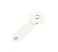 Générique Attaches de câble en Forme d ' Attaches de Cordon, pour écouteurs et câbles, Enrouleur en Cuir PU avec Fermeture à Pression, Clip de Cordon en Forme de Fleur