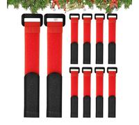 Générique Attaches de Guirlande 10 pièces réglables en Nylon Flexible | liens de guirlande et support de couronne pour porte, jardin, branches, feuillage, porte d'entrée, entrée, manteau de